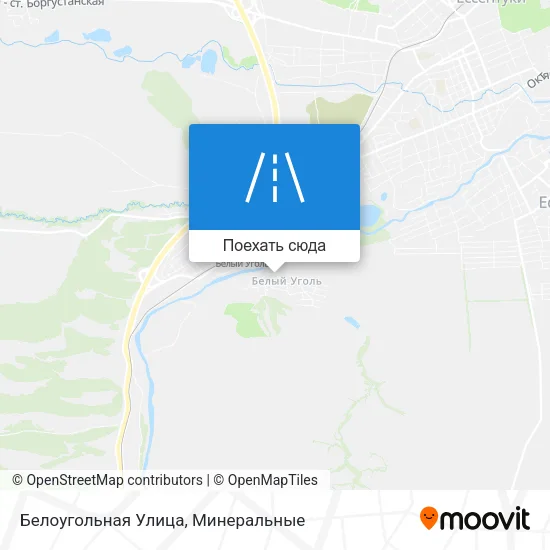 Карта Белоугольная Улица