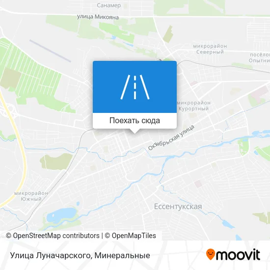 Карта Улица Луначарского