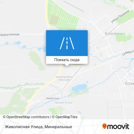Карта Живописная Улица