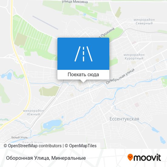 Карта Оборонная Улица