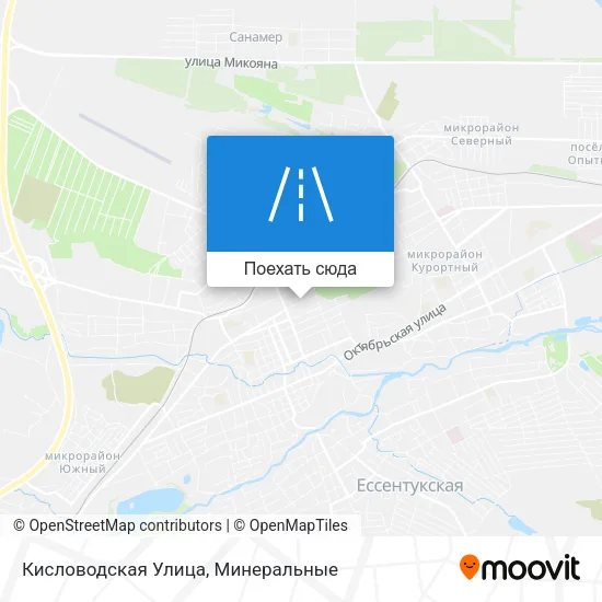 Карта Кисловодская Улица