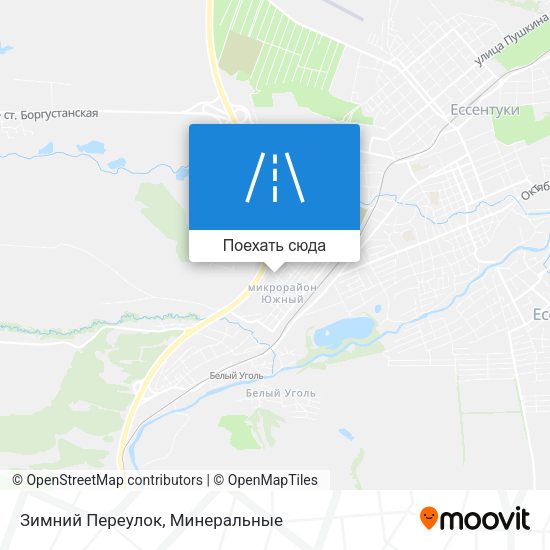 Карта Зимний Переулок