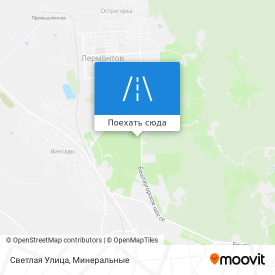Карта Светлая Улица