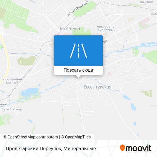 Карта Пролетарский Переулок