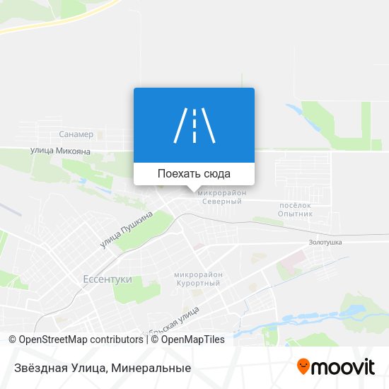 Карта Звёздная Улица