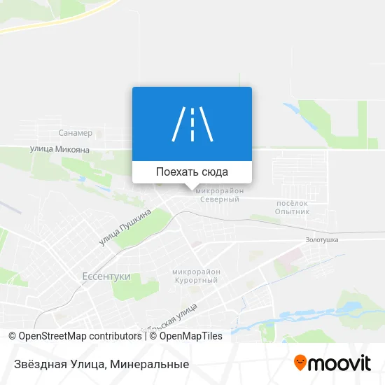 Карта Звёздная Улица