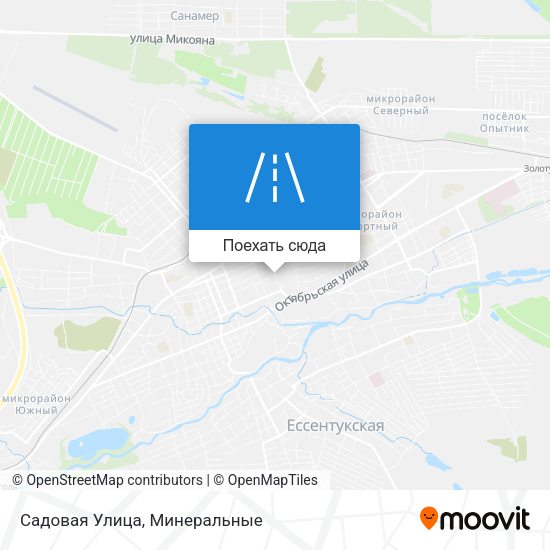 Карта Садовая Улица
