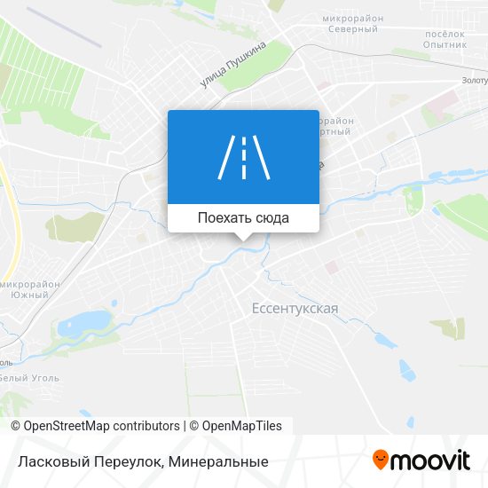 Карта Ласковый Переулок