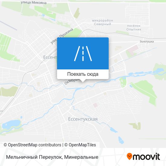 Карта Мельничный Переулок