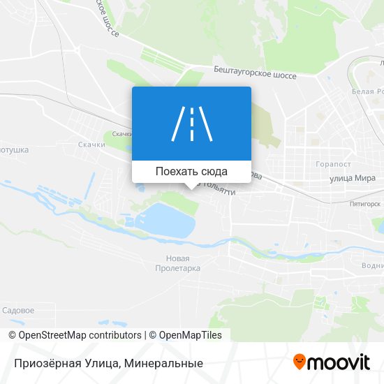 Карта Приозёрная Улица