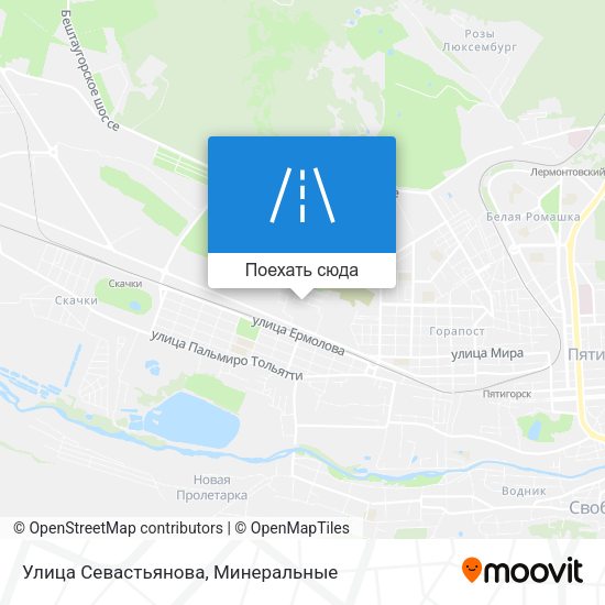 Карта Улица Севастьянова