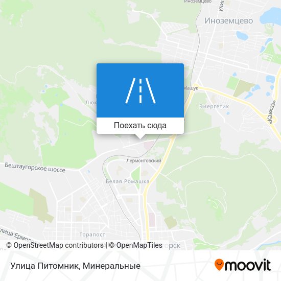 Карта Улица Питомник