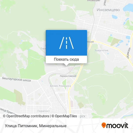 Карта Улица Питомник