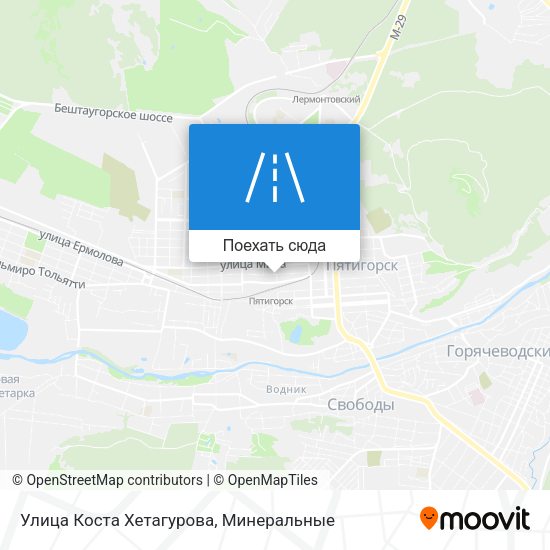 Карта Улица Коста Хетагурова