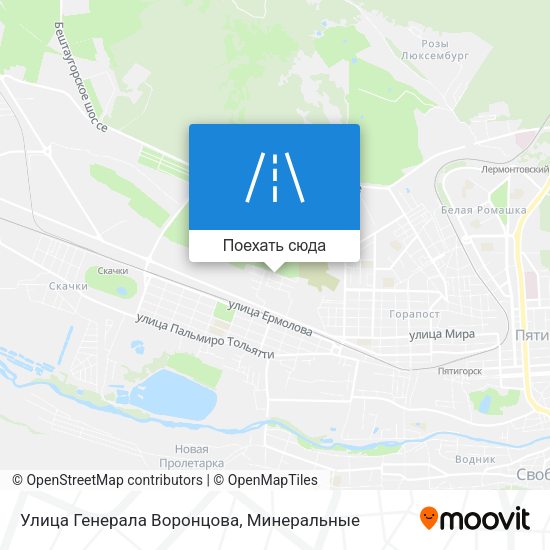 Карта Улица Генерала Воронцова