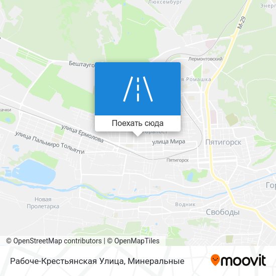 Карта Рабоче-Крестьянская Улица