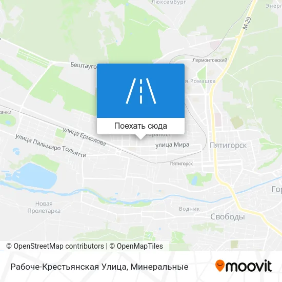 Карта Рабоче-Крестьянская Улица