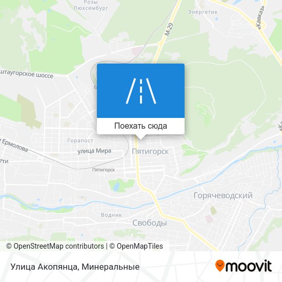 Карта Улица Акопянца