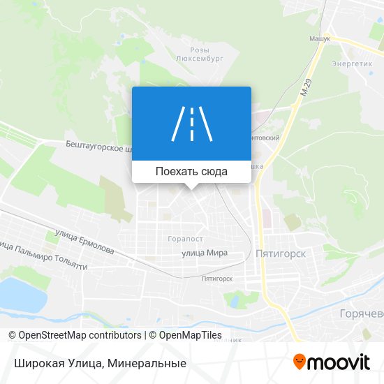 Карта Широкая Улица