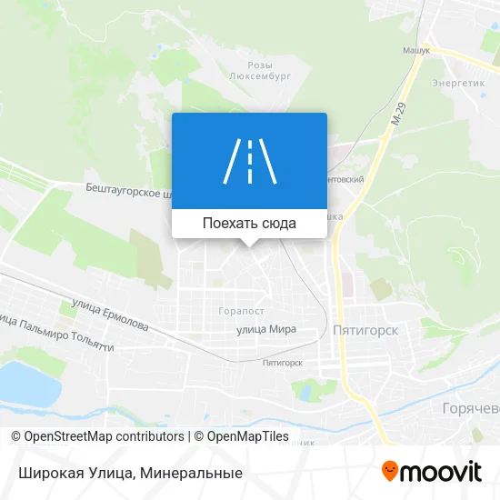 Карта Широкая Улица