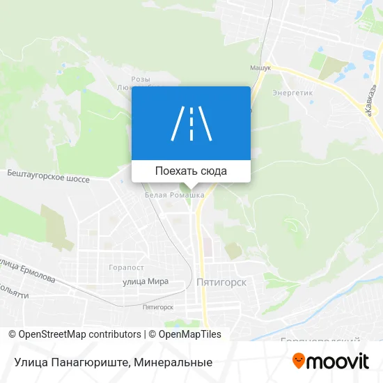 Карта Улица Панагюриште