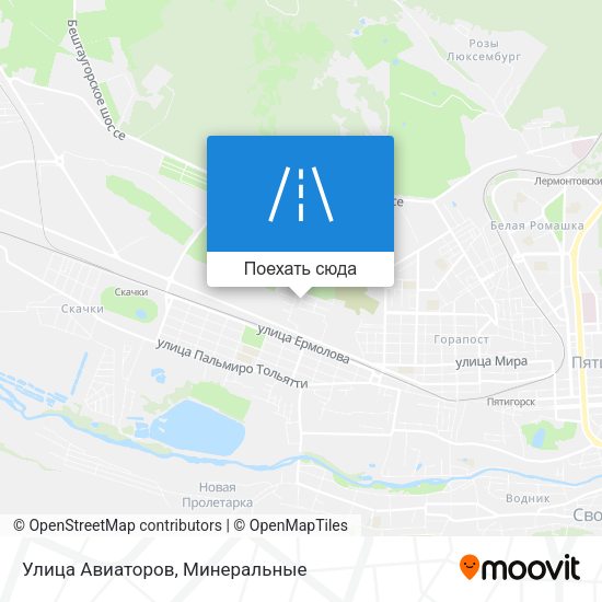 Карта Улица Авиаторов