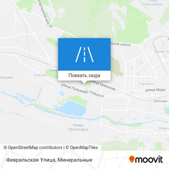 Карта Февральская Улица