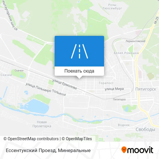 Карта Ессентукский Проезд