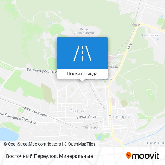 Карта Восточный Переулок
