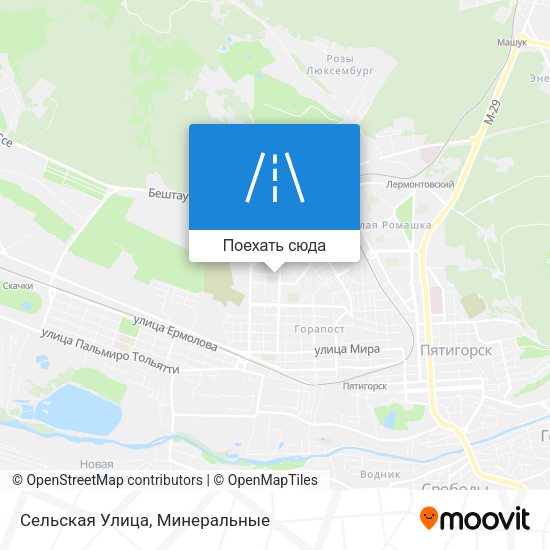 Карта Сельская Улица