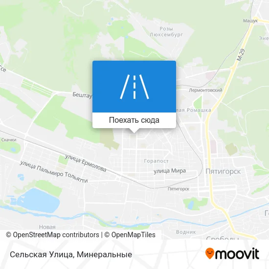 Карта Сельская Улица
