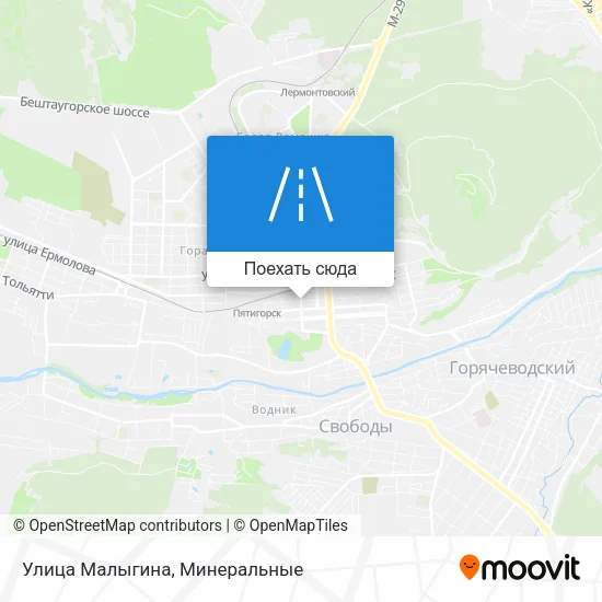Карта Улица Малыгина