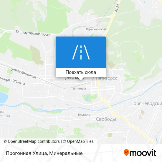 Карта Прогонная Улица