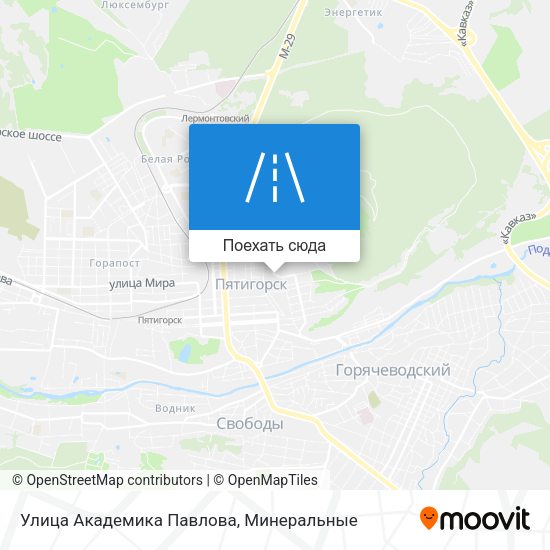 Карта Улица Академика Павлова
