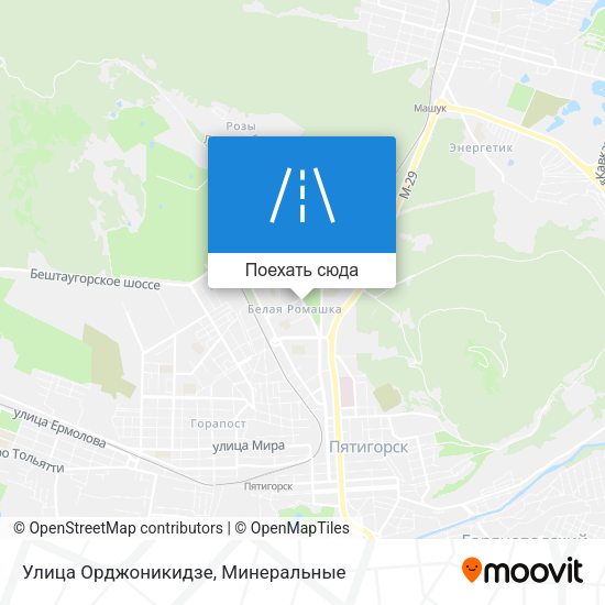 Карта Улица Орджоникидзе