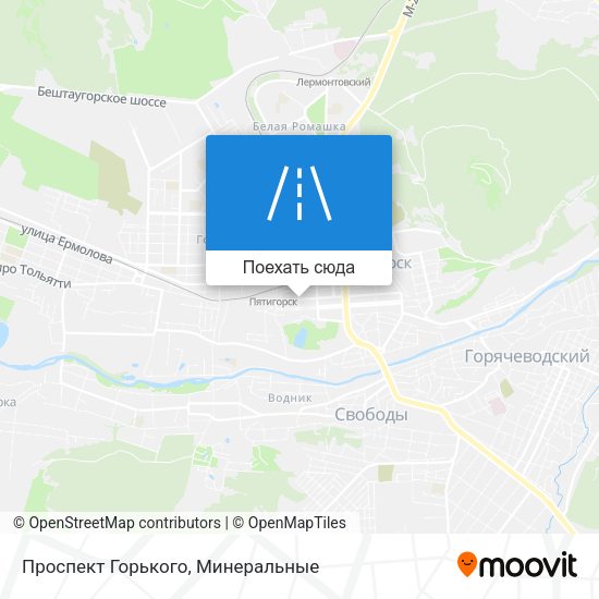 Карта Проспект Горького