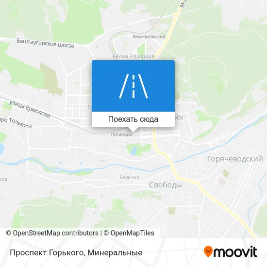 Карта Проспект Горького