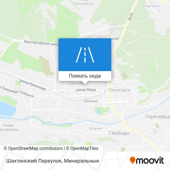 Карта Шахтинский Переулок