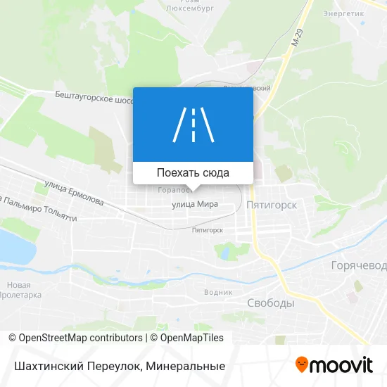 Карта Шахтинский Переулок