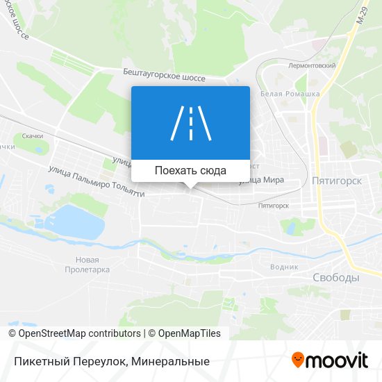 Карта Пикетный Переулок