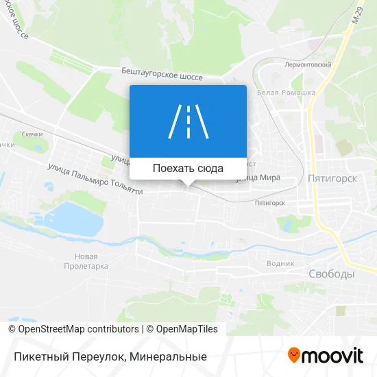 Карта Пикетный Переулок
