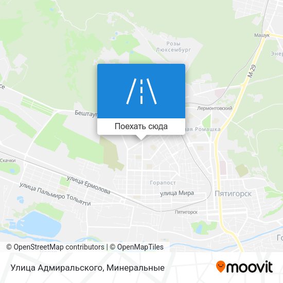 Карта Улица Адмиральского