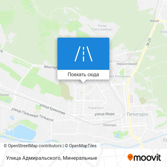 Карта Улица Адмиральского