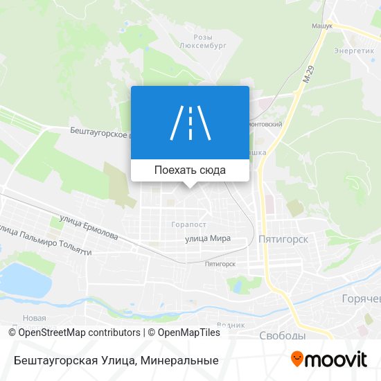 Карта Бештаугорская Улица