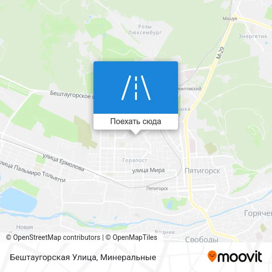 Карта Бештаугорская Улица