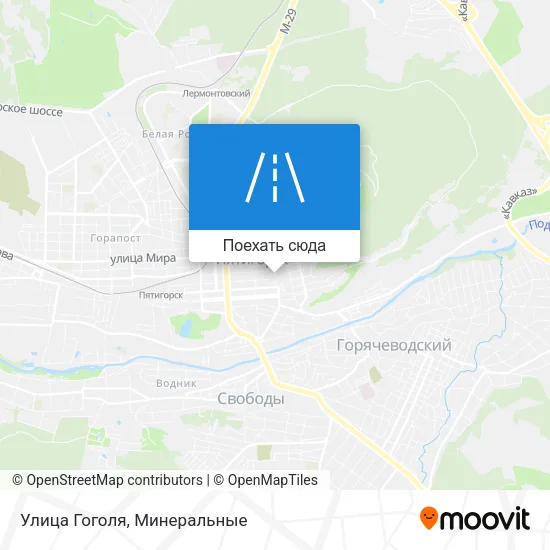 Карта Улица Гоголя