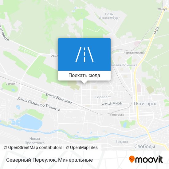 Карта Северный Переулок