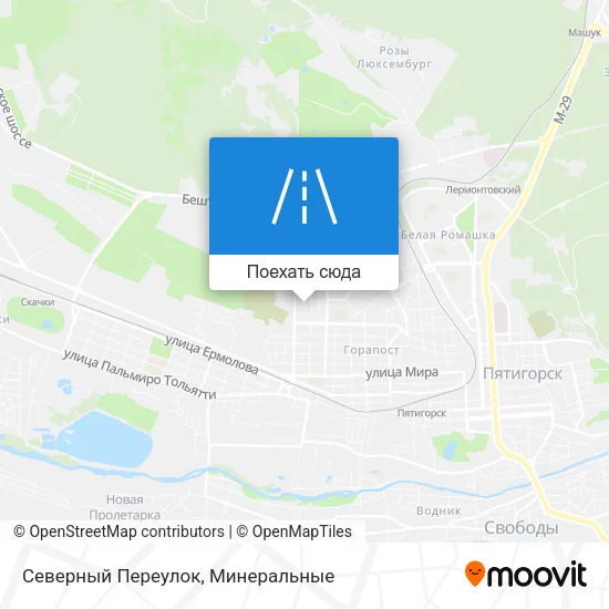 Карта Северный Переулок