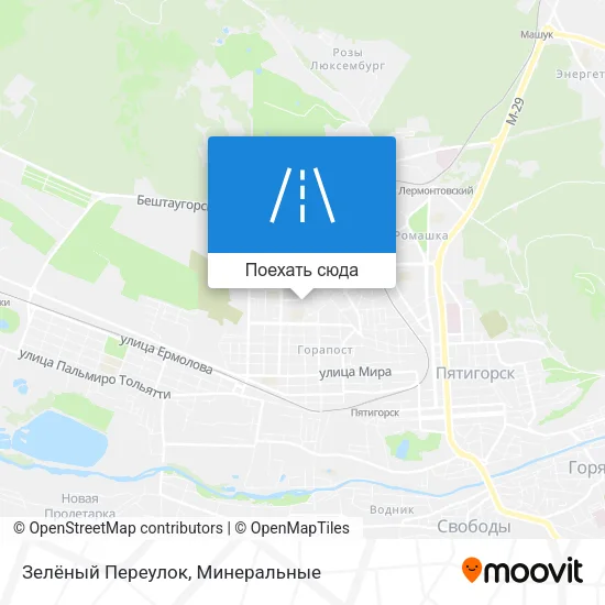 Карта Зелёный Переулок