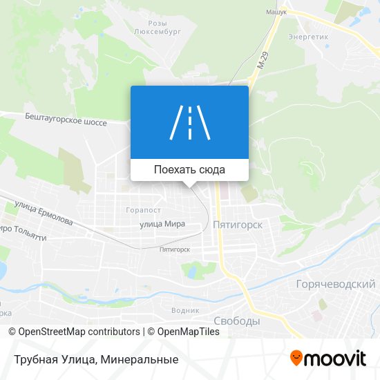 Карта Трубная Улица